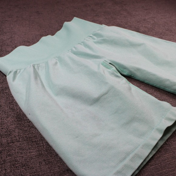 NVGTN Pants - NVGTN Womens Mint Green Seamless High Waisted Biker Shorts Size L Gym Workout